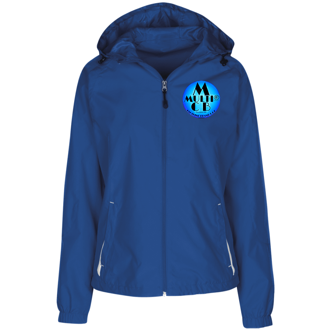 Multi Clothing Brand L.L.C - Ladies' Jersey-Lined Hooded Windbreaker CustomCat