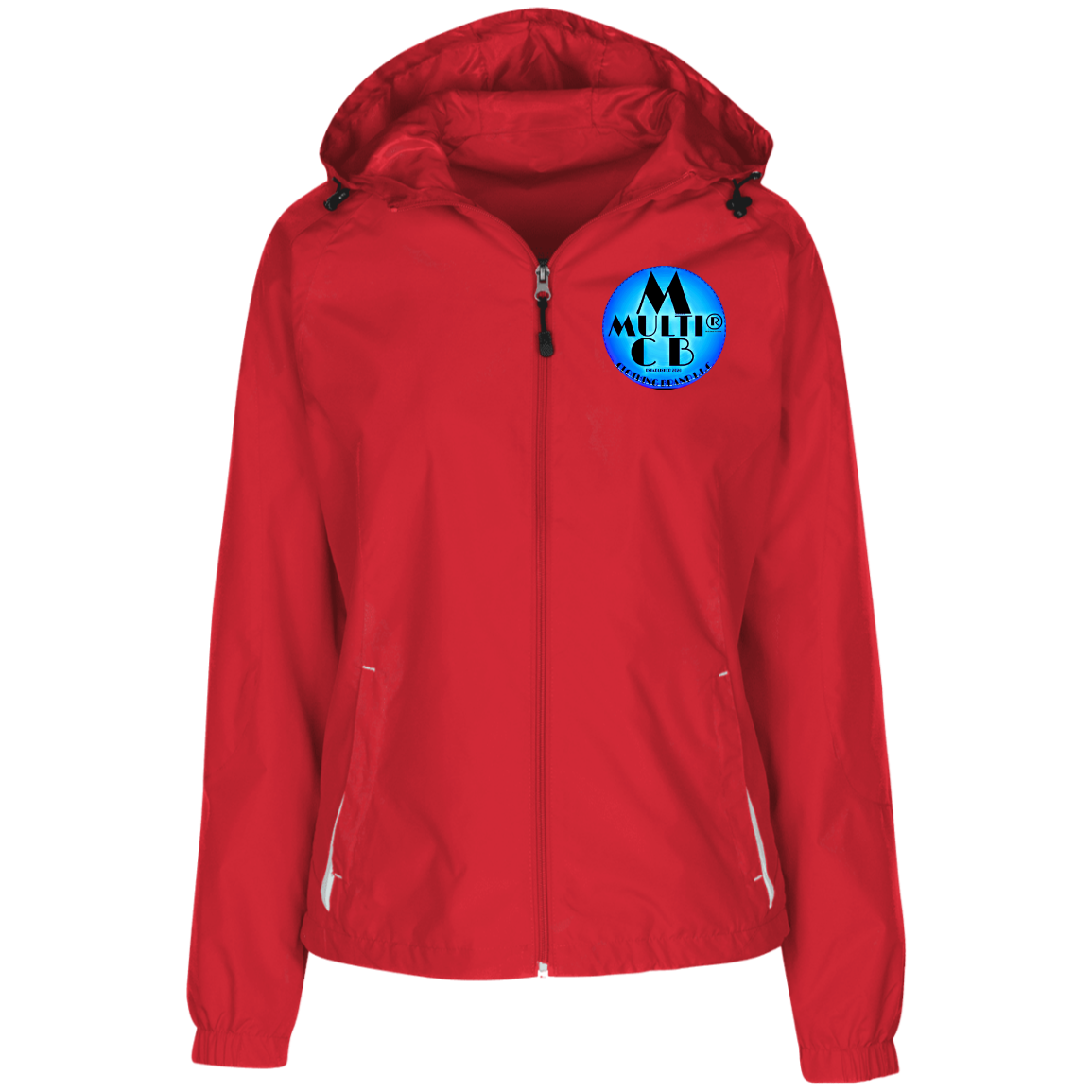 Multi Clothing Brand L.L.C - Ladies' Jersey-Lined Hooded Windbreaker CustomCat