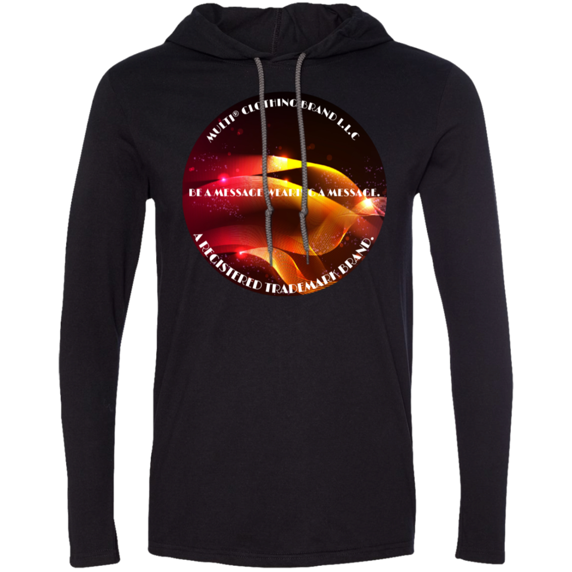 DynamicImageHandler-Men's black and gray hoodie