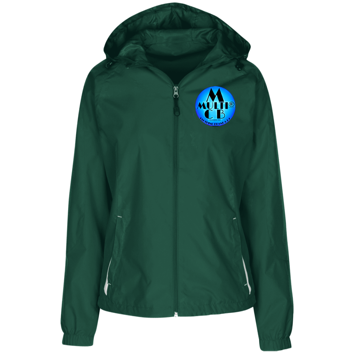 Multi Clothing Brand L.L.C - Ladies' Jersey-Lined Hooded Windbreaker CustomCat