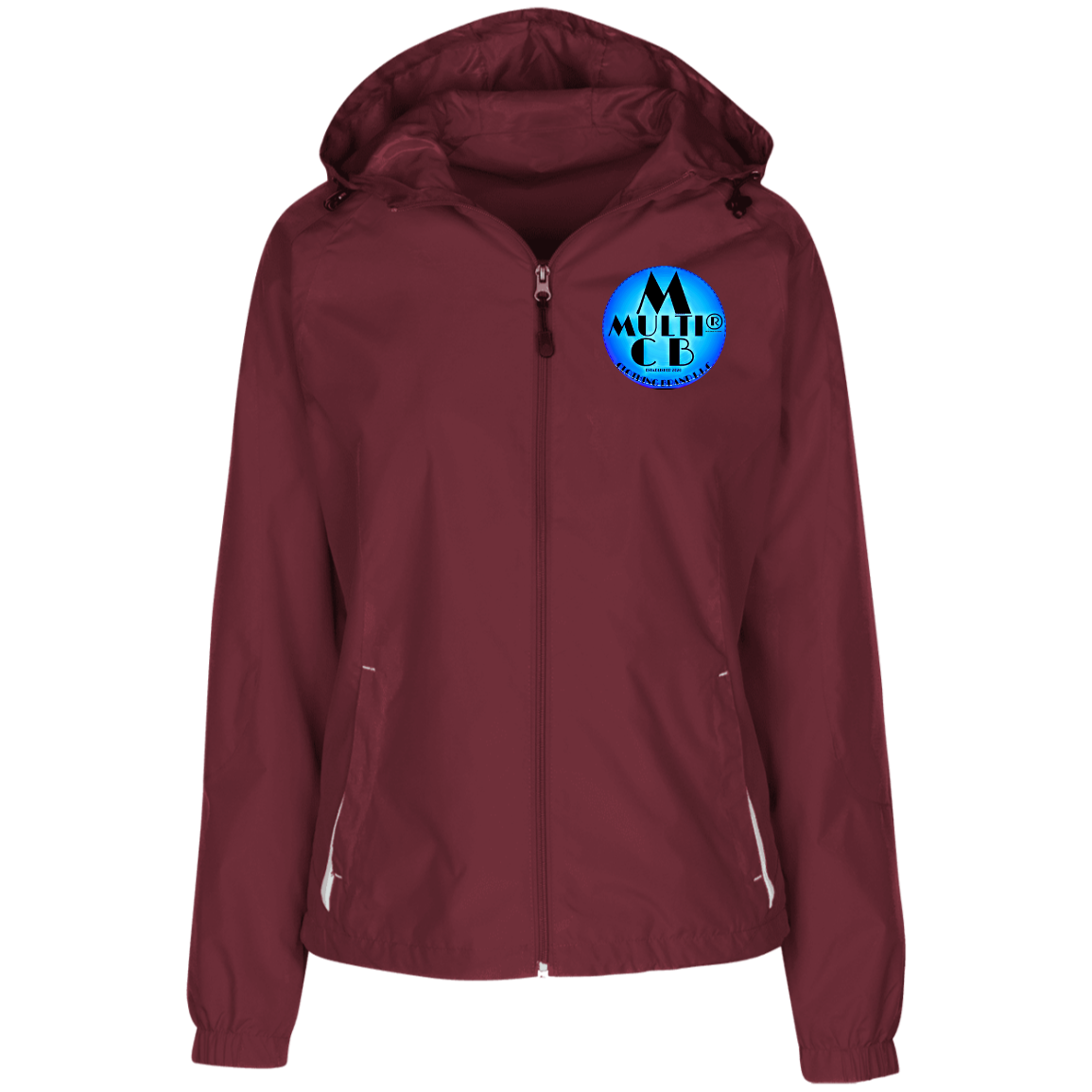 Multi Clothing Brand L.L.C - Ladies' Jersey-Lined Hooded Windbreaker CustomCat