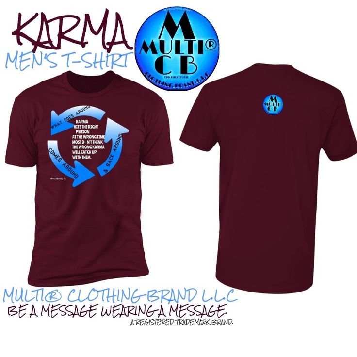 "KARMA" men's vintage ss t-shirt-Multi Clothing Brand