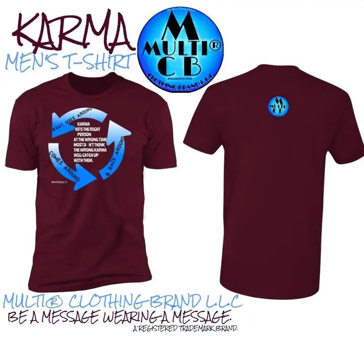 Karma-Men-s-Vintage-SS-T-Shirt-The-Perfect-Blend-of-Style-and-Comfort-from-Multi-Clothing-Brand-LLC Multi Clothing Brand L L C®