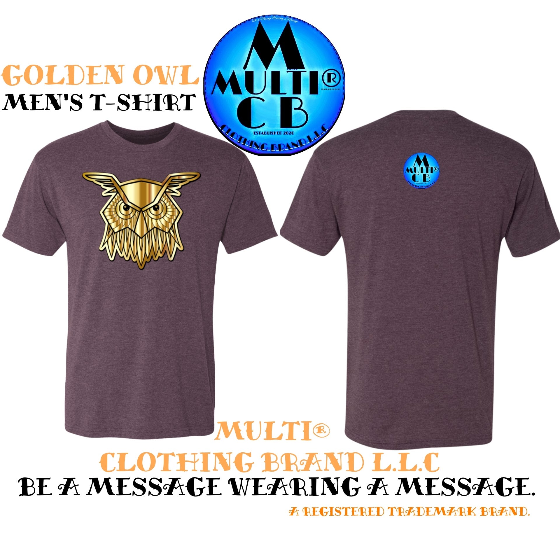 Golden Owl Men's T-shirt | Multi Clothing Brand