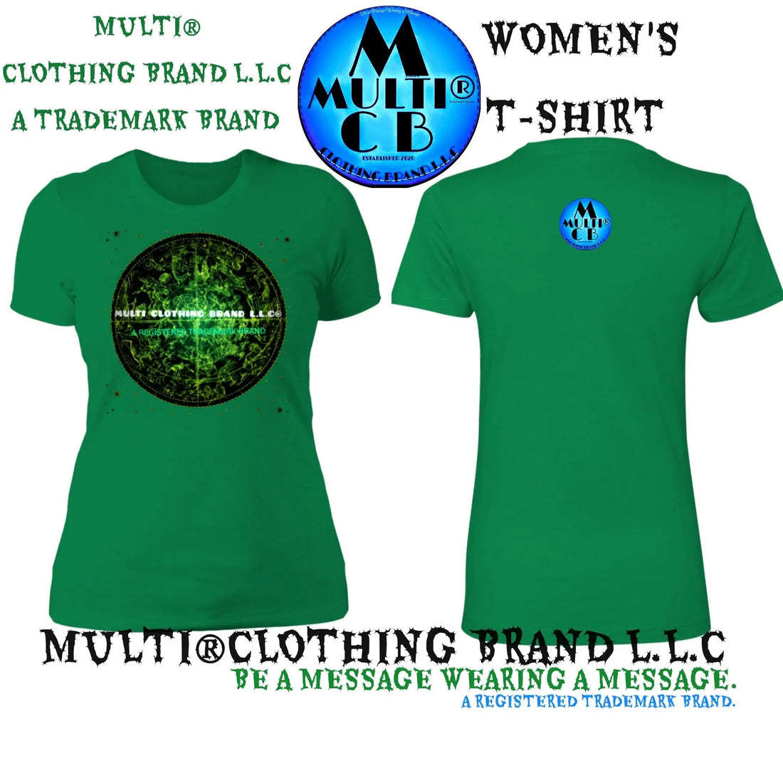 Shop-with-a-Brand-with-a-Stamp-of-Approval-Multi-Clothing-Brand-LLC-Trademark-Brand-Ladies-T-Shirt Multi Clothing Brand L L C®