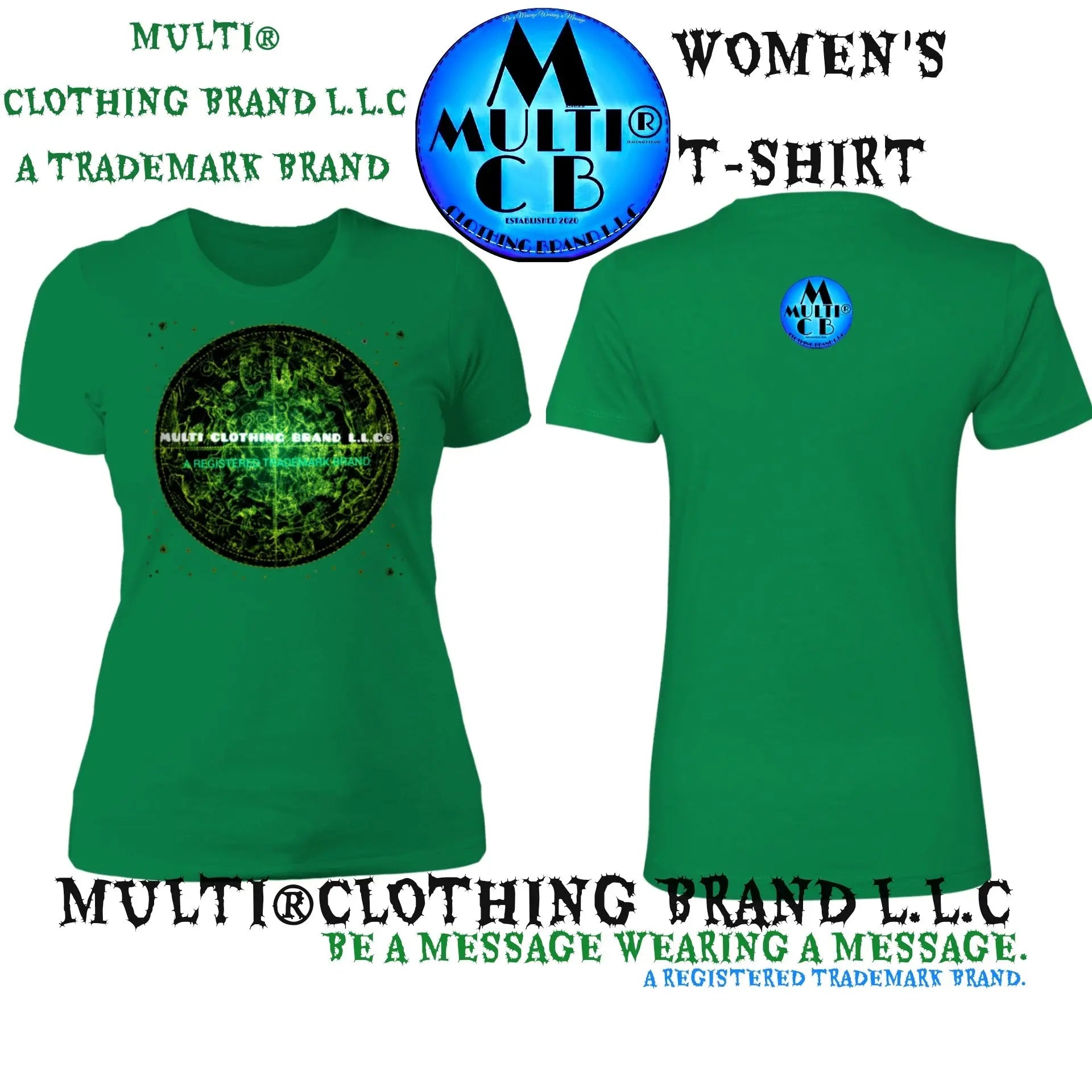 Shop-with-a-Brand-with-a-Stamp-of-Approval-Multi-Clothing-Brand-LLC-Trademark-Brand-Ladies-T-Shirt Multi Clothing Brand L L C®