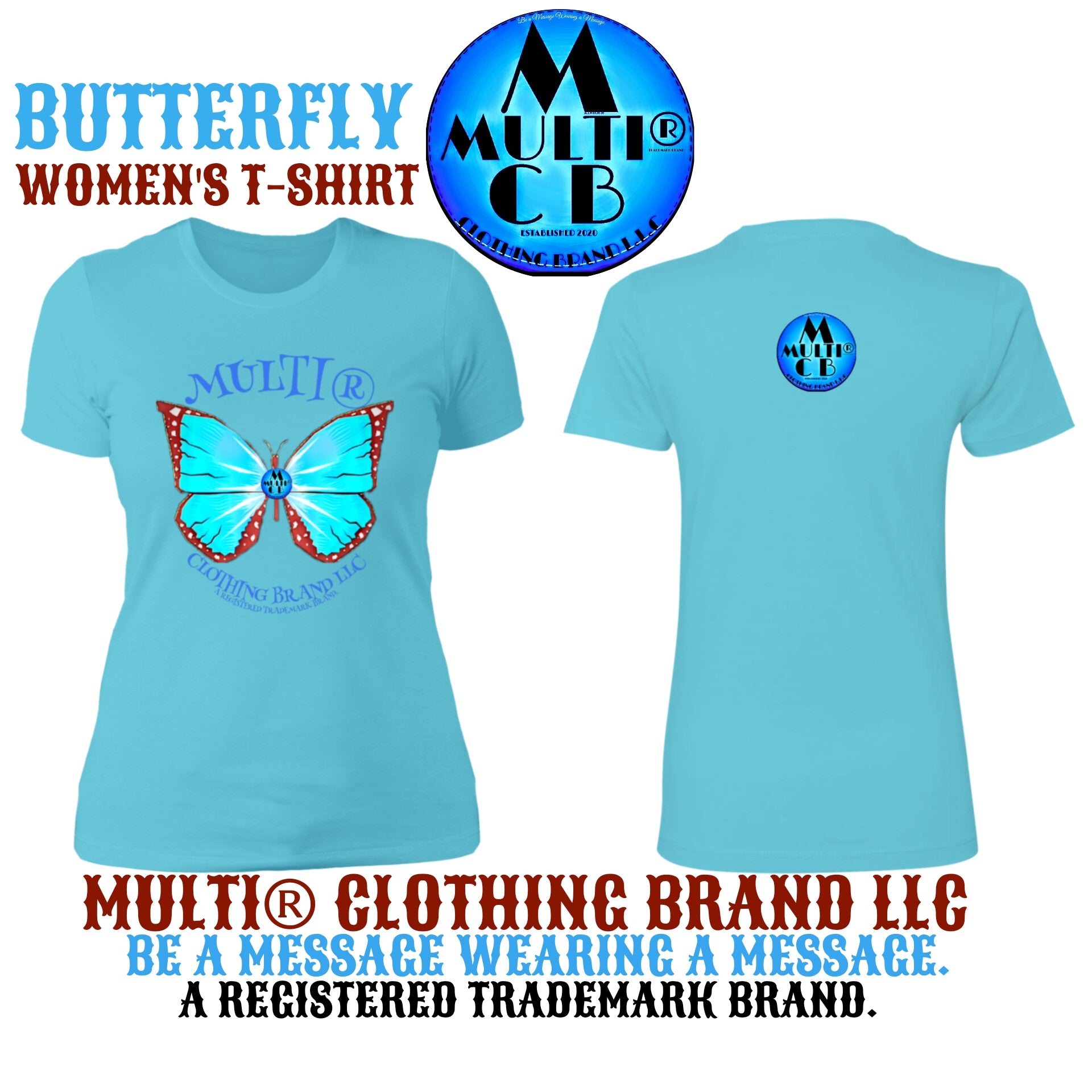  Butterfly  Women's T-Shirt - Multi Clothing Brand