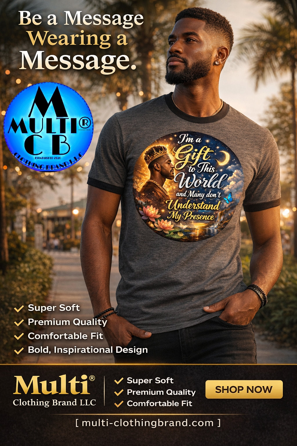 My Presence – Men’s Ringer T-Shirt | Wear Your Worth Boldly
