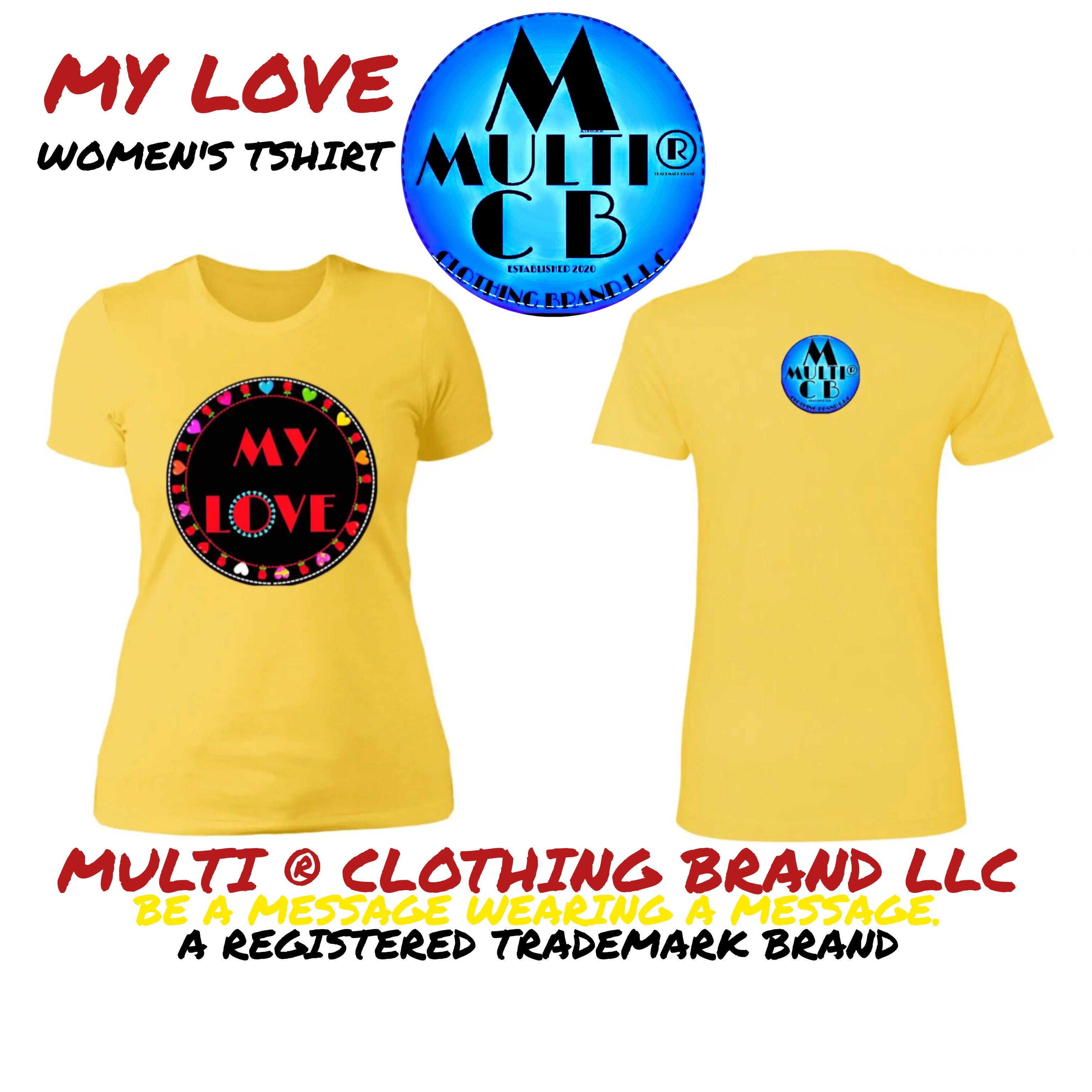 Add a Touch of Effortless Cool to Your Closet with a Multi Clothing Brand LLC - My Love - Boyfriend Tee