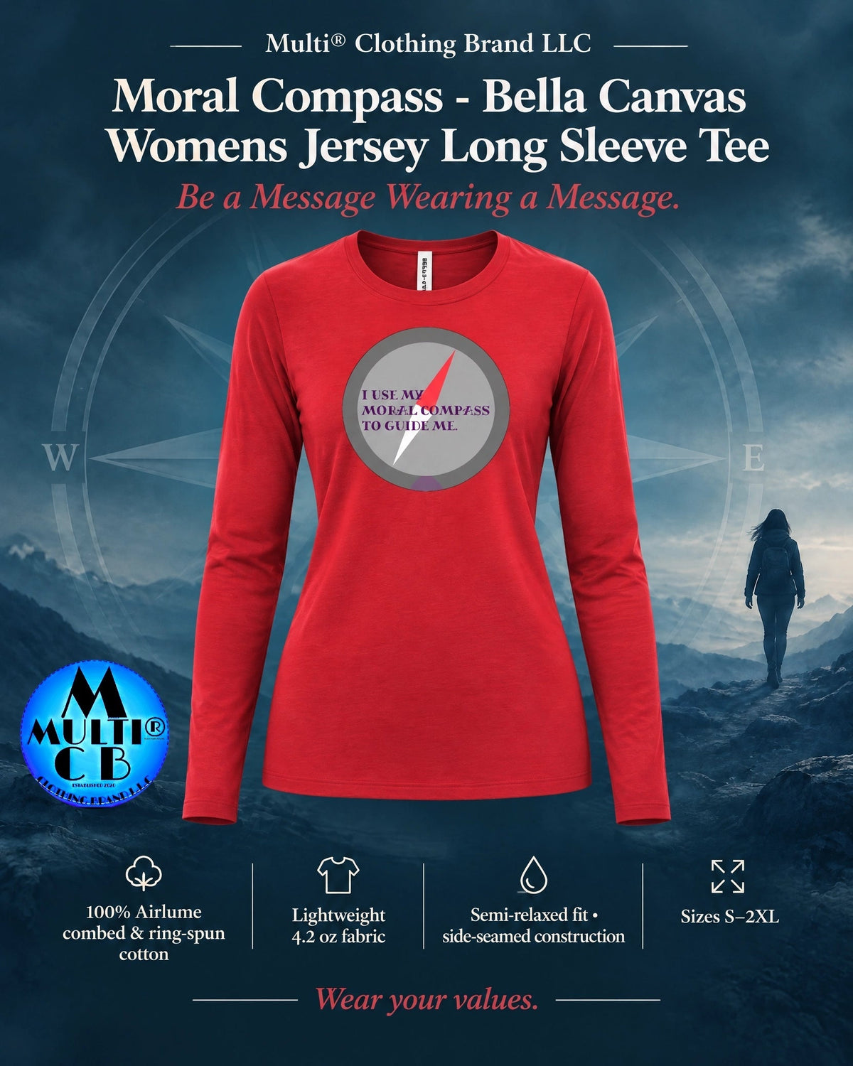 Moral Compass - Wear Your Values, Walk With Purpose