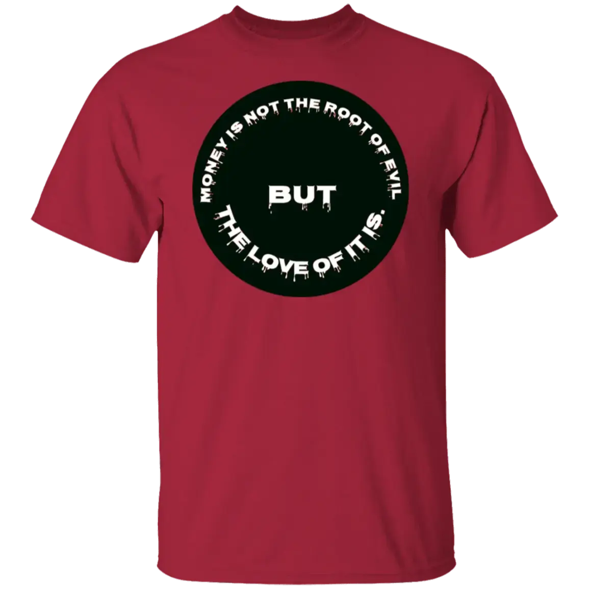 Wear-the-Message-Introducing-The-Root-of-Evil-T-Shirt-by-Multi Multi Clothing Brand L L C®