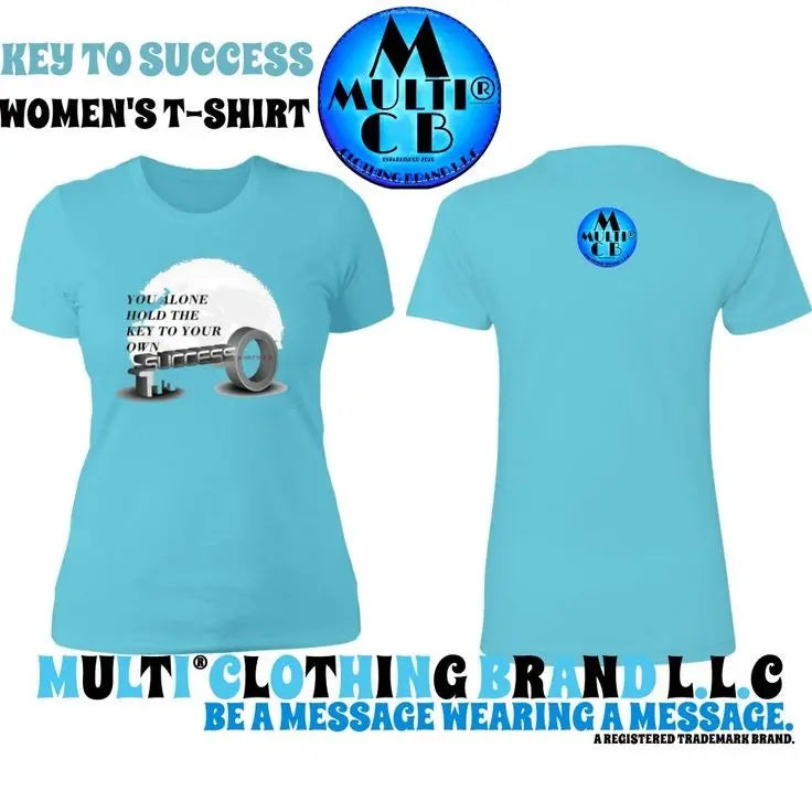 The-Key-To-Success-Ladies-BF-T-Shirt-A-Statement-of-Ambition-and-Style Multi Clothing Brand L L C®