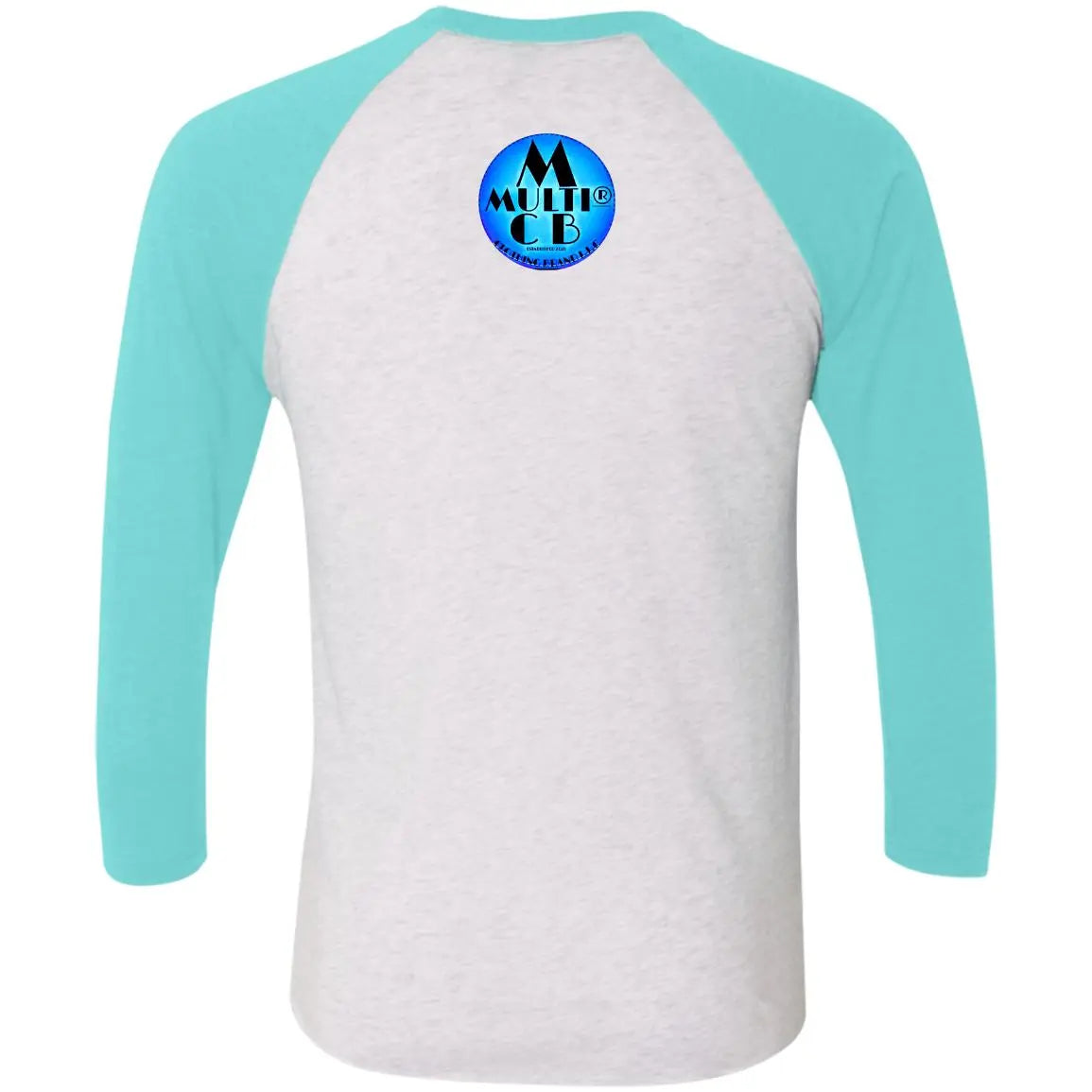 Be Your Own Motivation - Men's Tri-Blend 3/4 Sleeve Raglan T-Shirt CustomCat