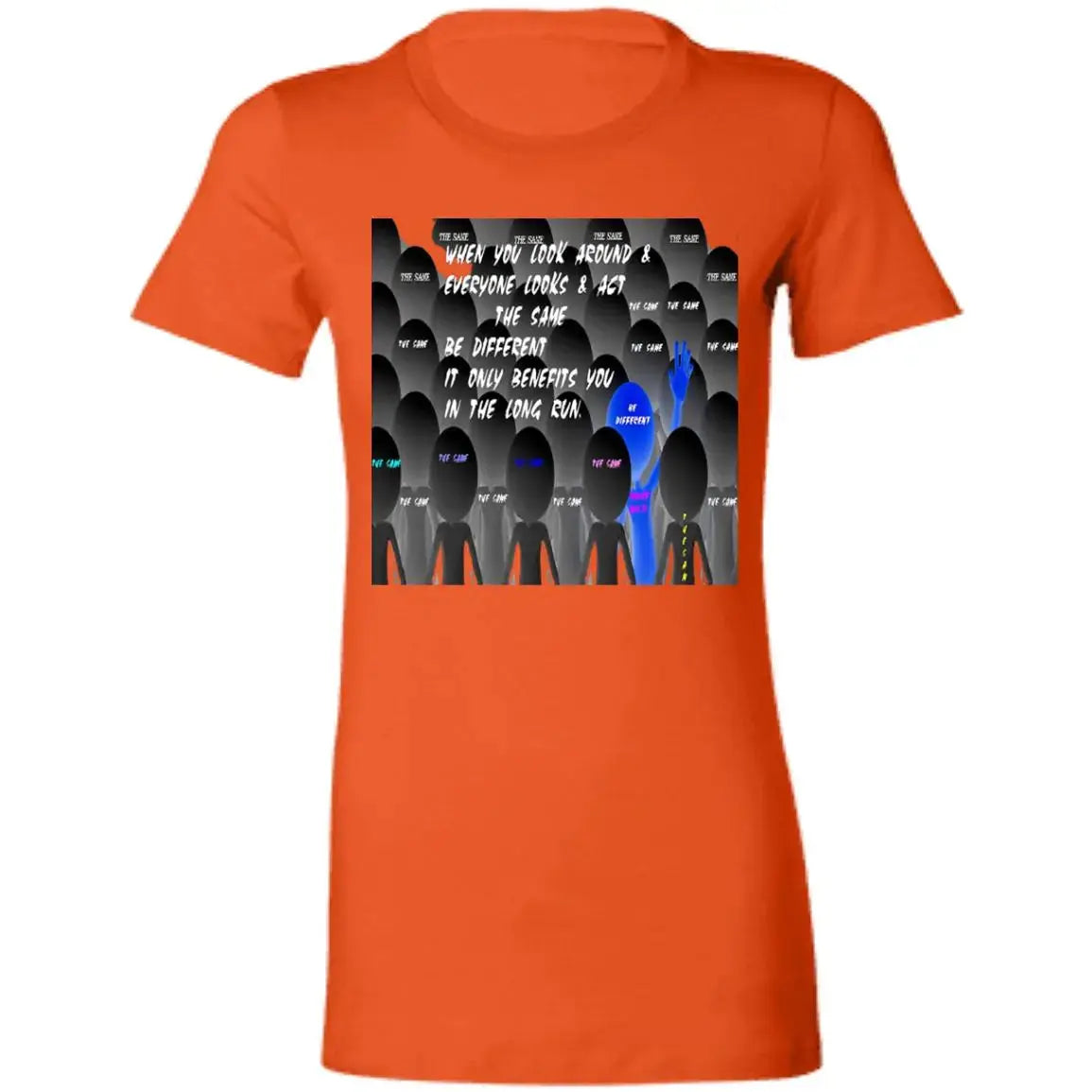 Be Different - Ladies - SS - T-Shirt CustomCat
