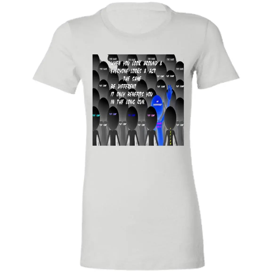 Be Different - Ladies - SS - T-Shirt CustomCat