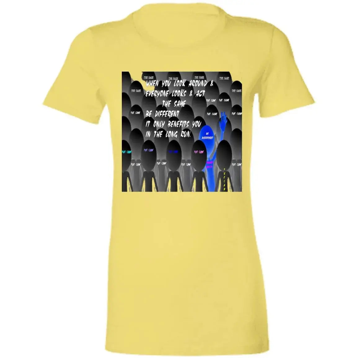 Be Different - Ladies - SS - T-Shirt CustomCat