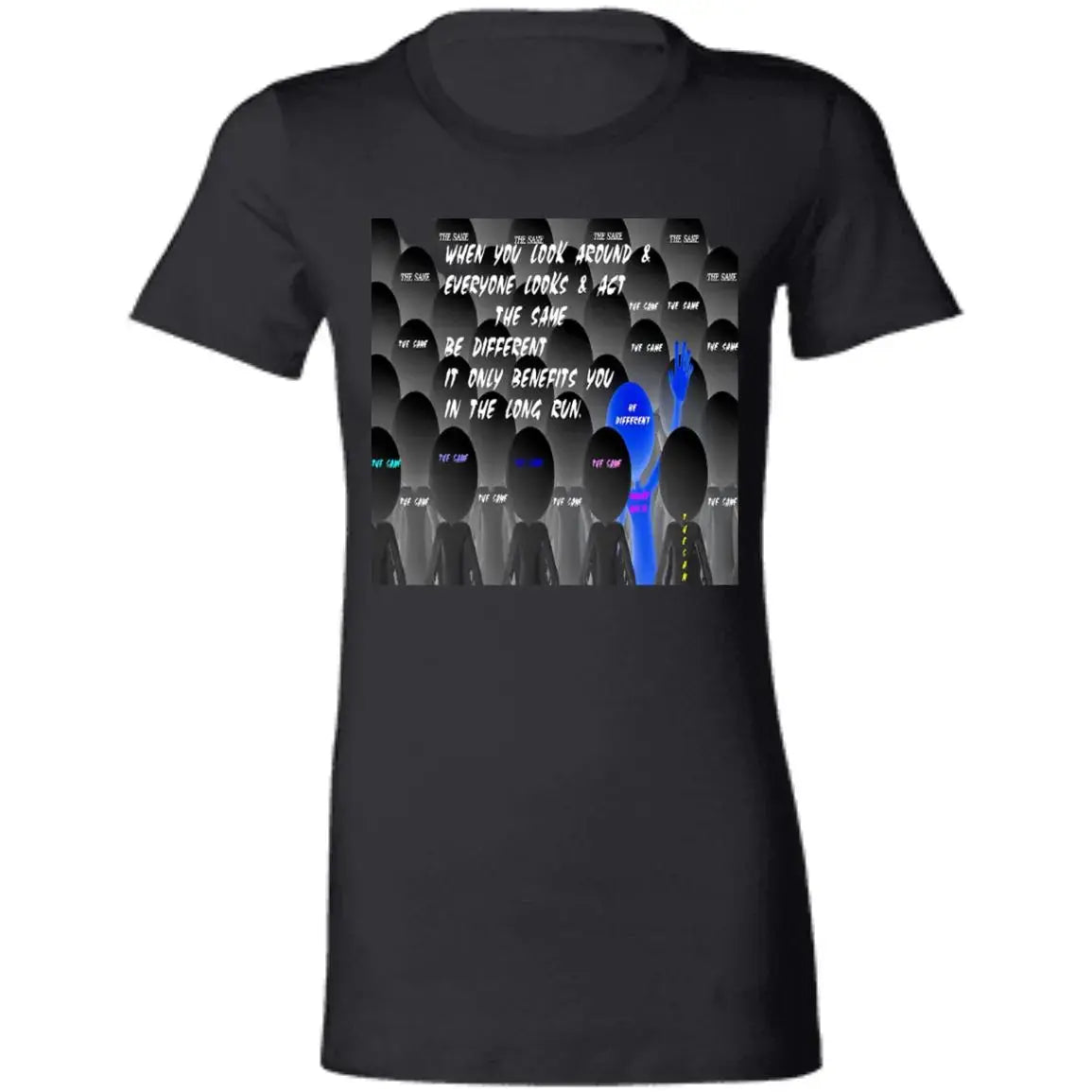 Be Different - Ladies - SS - T-Shirt CustomCat