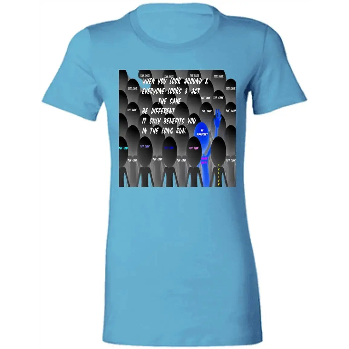 Be Different - Ladies - SS - T-Shirt CustomCat