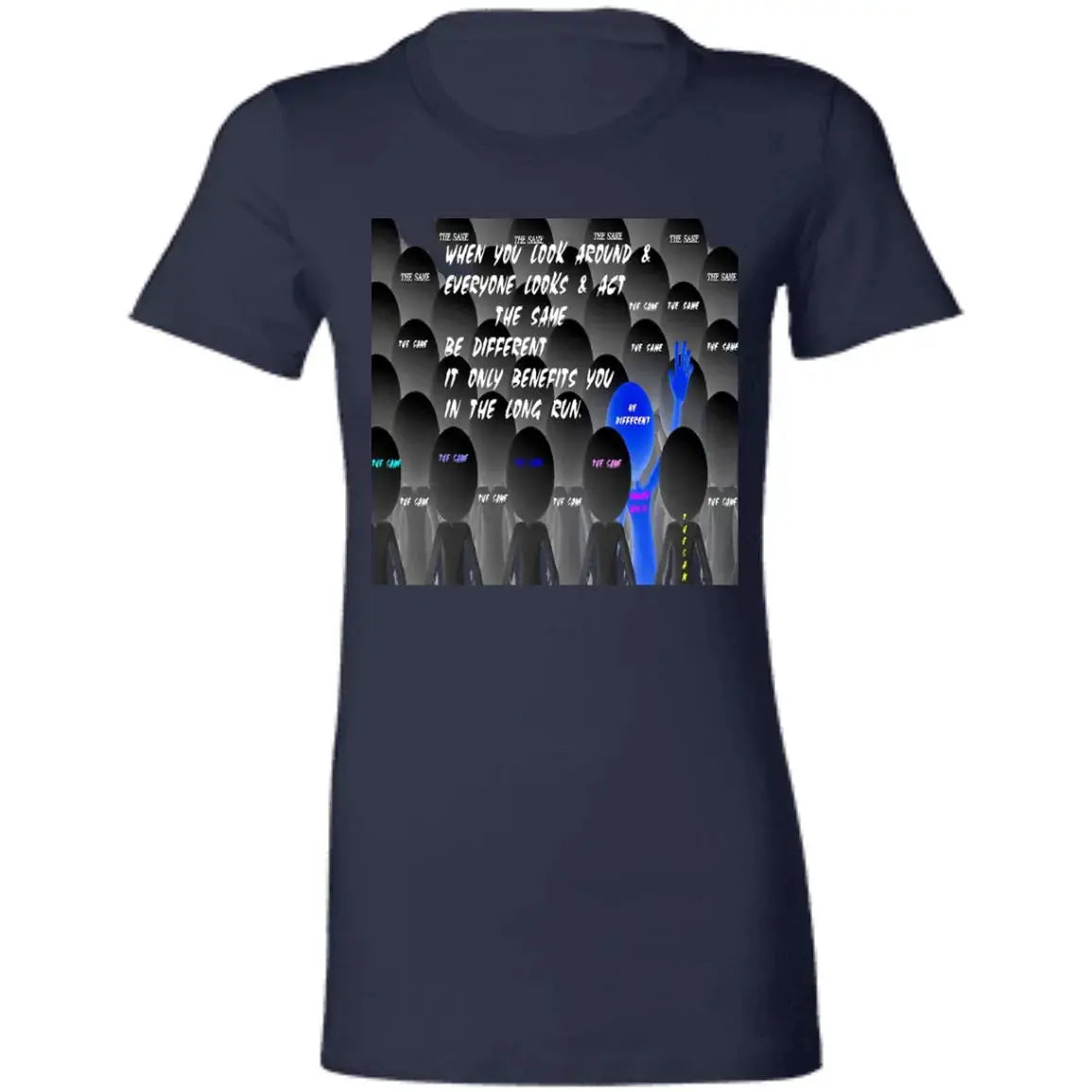 Be Different - Ladies - SS - T-Shirt CustomCat