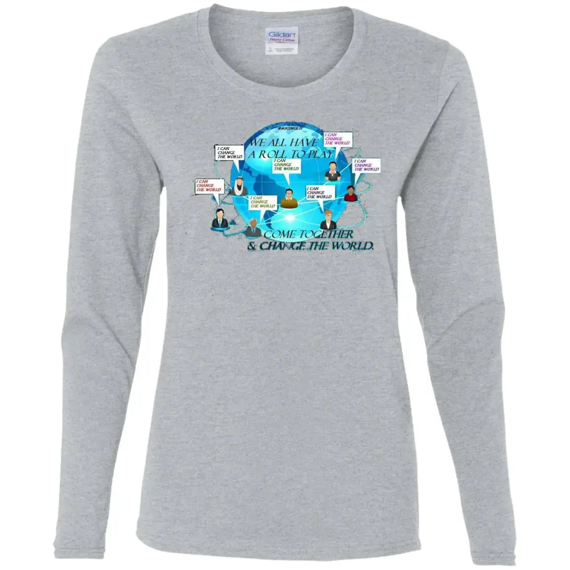 Come Together Ladies LS T-Shirt CustomCat