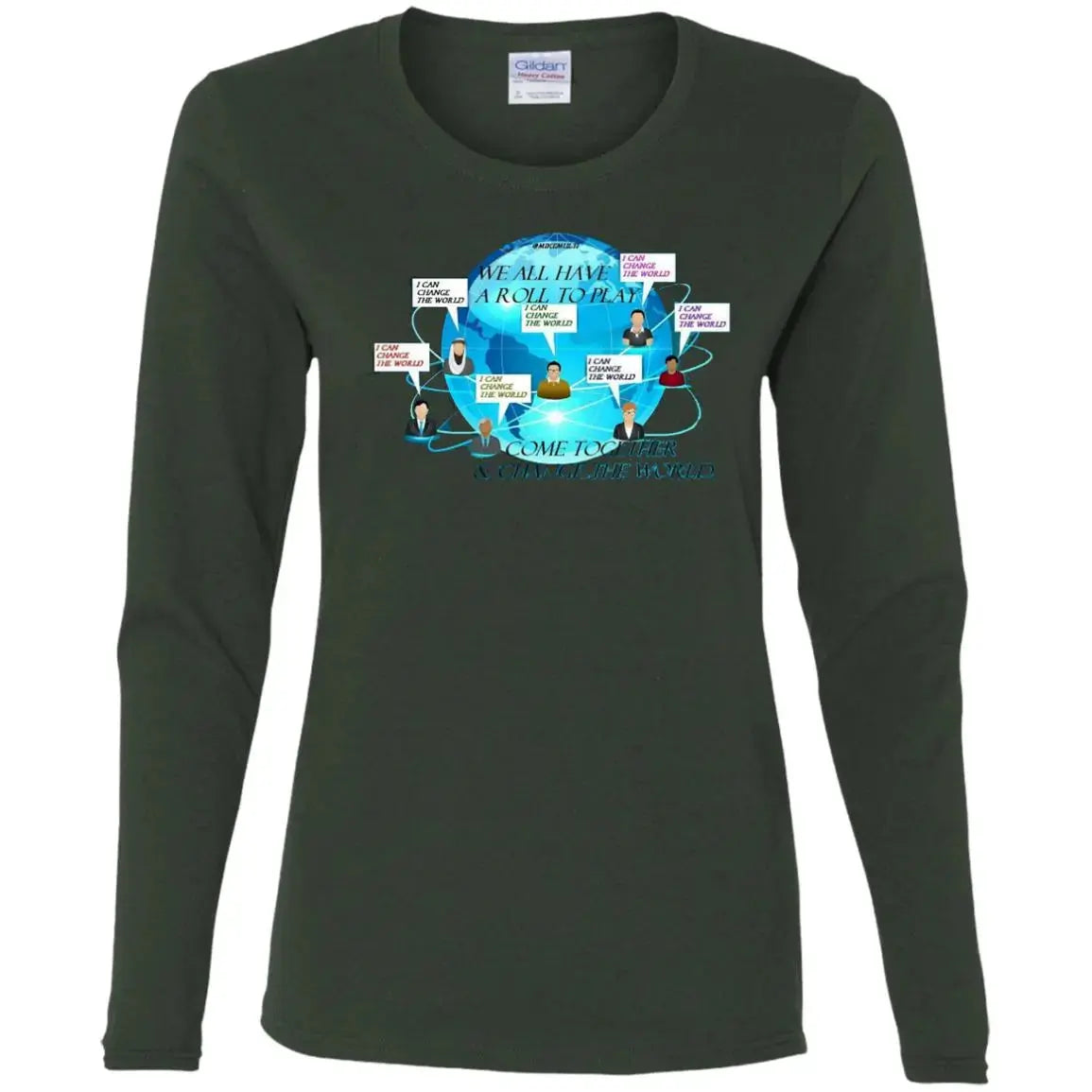 Come Together Ladies LS T-Shirt CustomCat