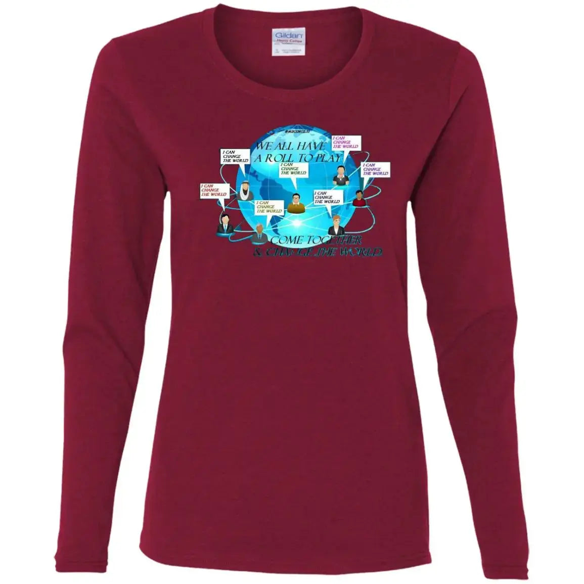 Come Together Ladies LS T-Shirt CustomCat