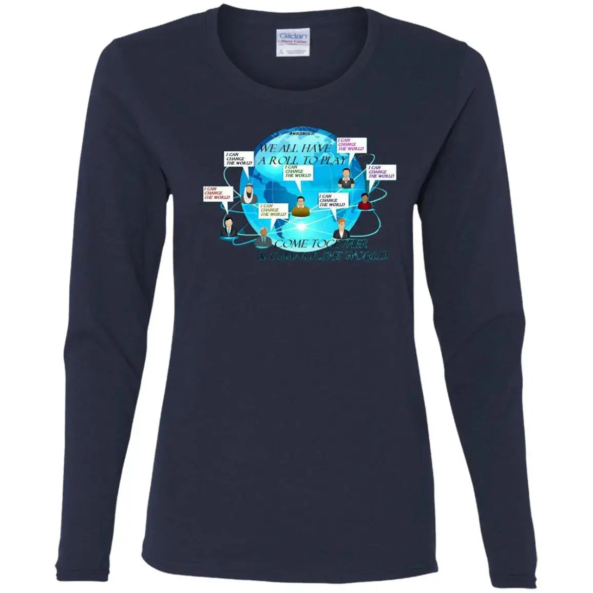 Come Together Ladies LS T-Shirt CustomCat