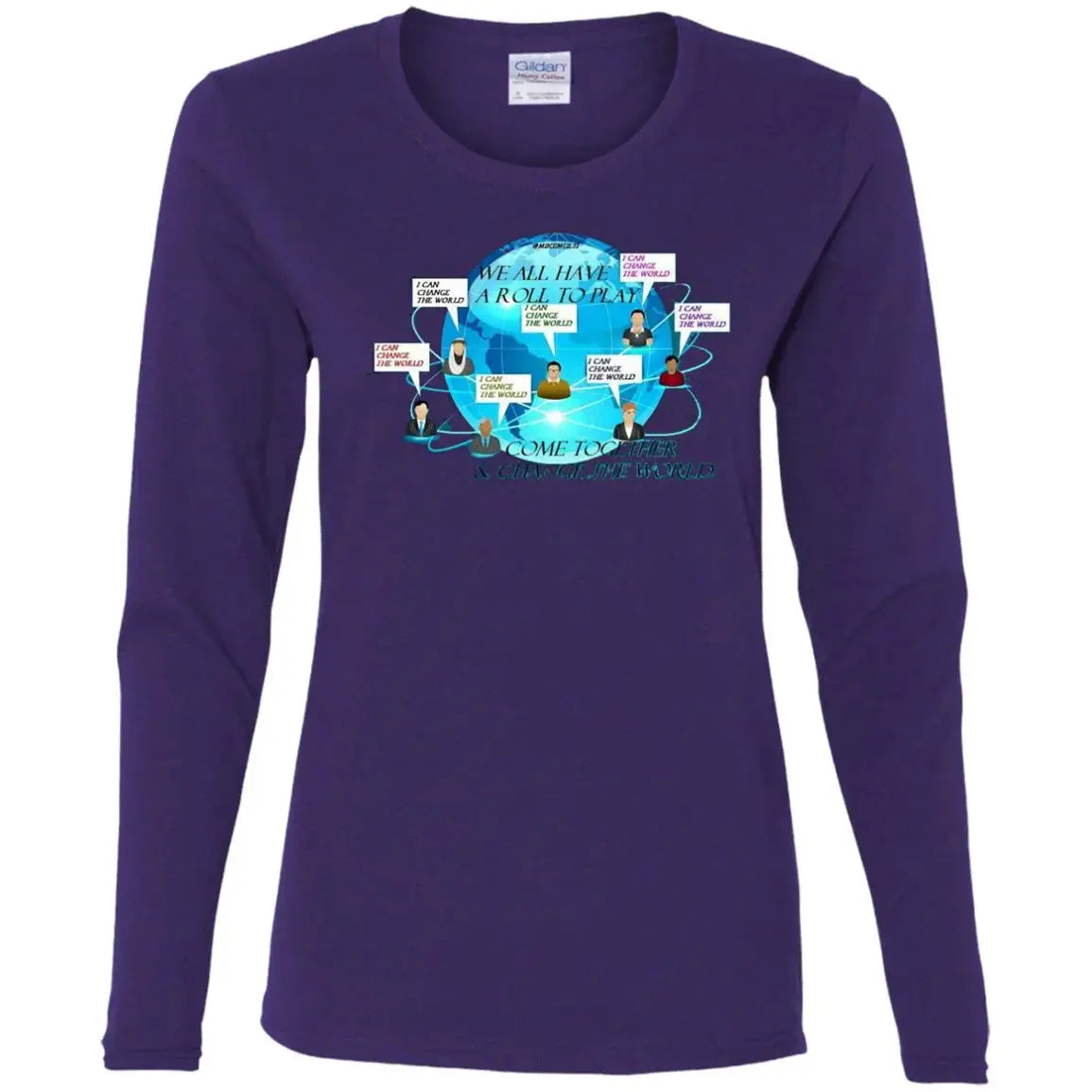 Come Together Ladies LS T-Shirt CustomCat