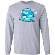 Come Together & Change The World - Men's LS Ultra Cotton T-Shirt CustomCat