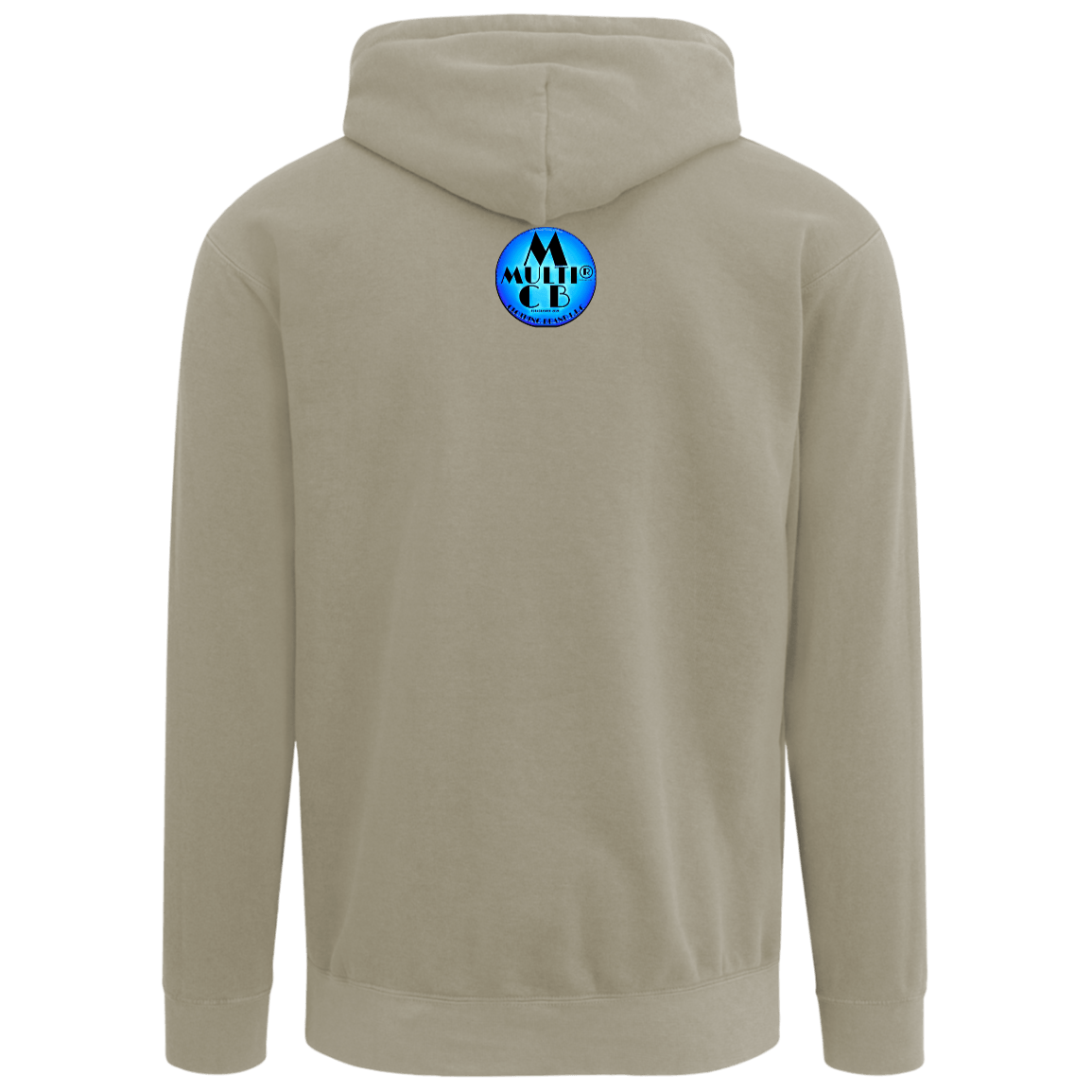 Gray hoodie with graphic design, casual apparel for men