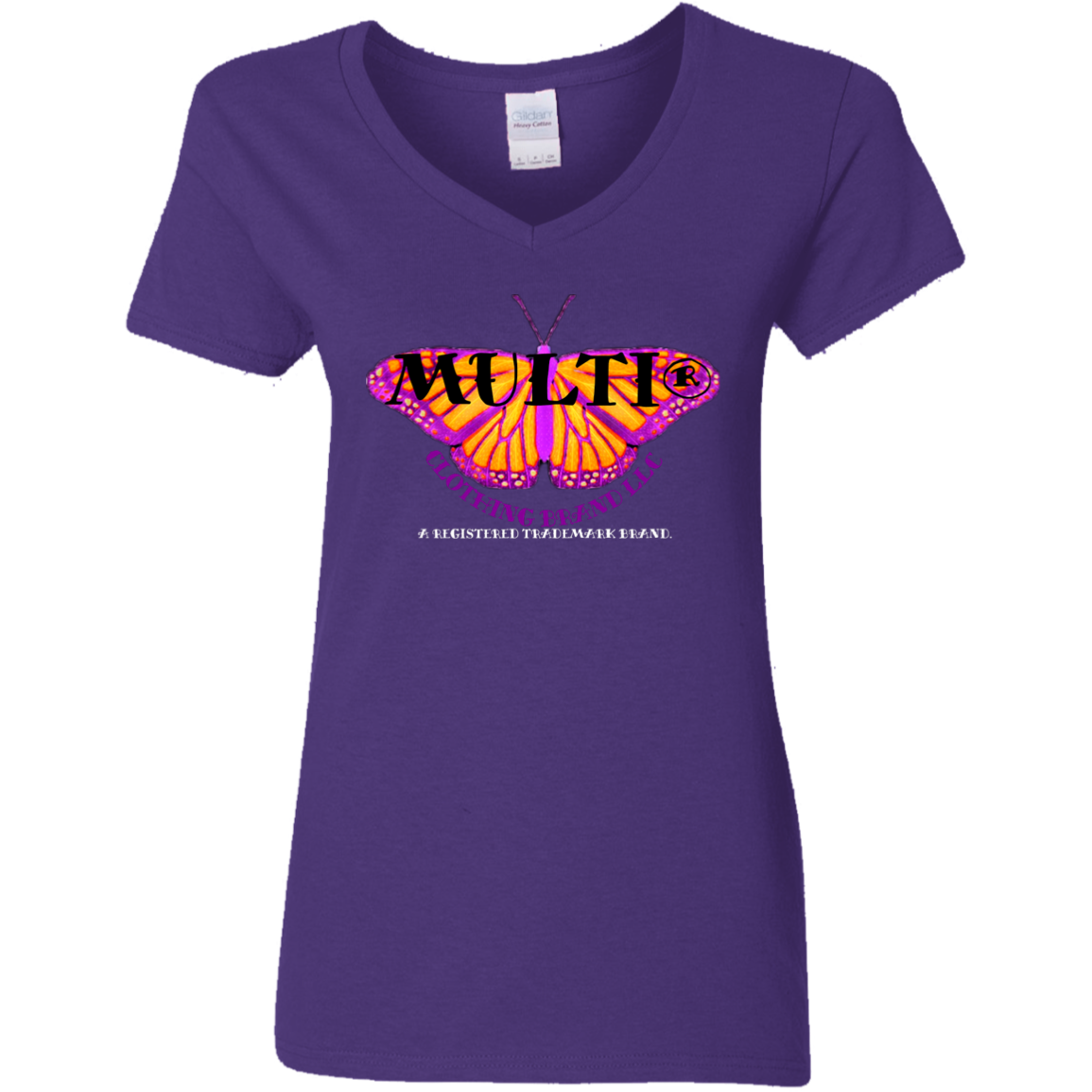 Multi Clothing Brand L.L.C - Purple Butterfly - Women's T-Shirt CustomCat