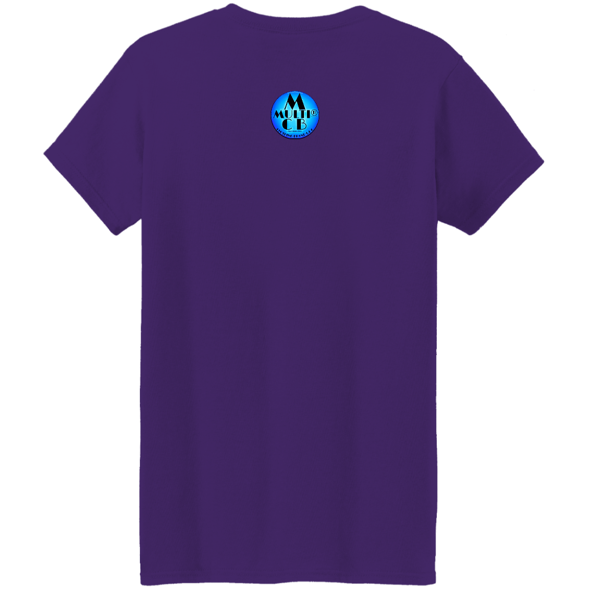 Purple cotton T-shirt with Multi CB logo