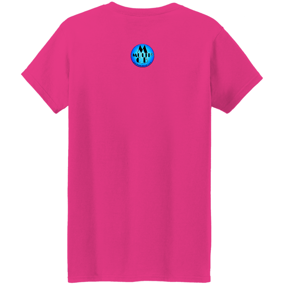Pink cotton T-shirt with Multi CB logo for casual wear