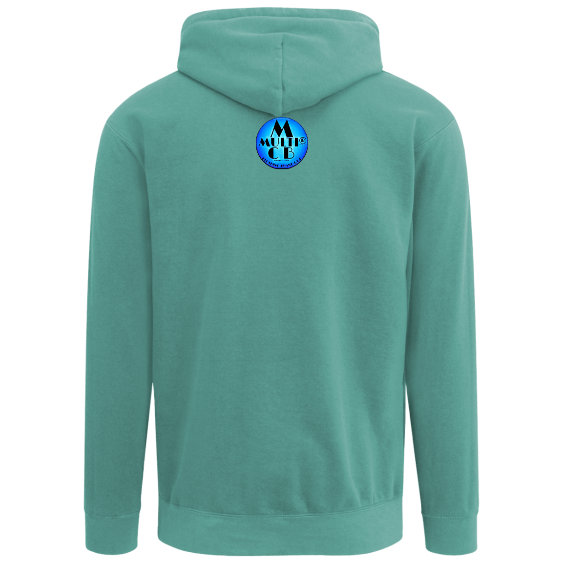 Navy hoodie with Cheating Codes logo, stylish casual clothing