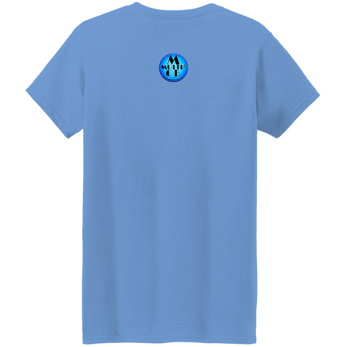 Gray graphic T-shirt with vibrant design and text