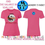 Find The Balance In Your Life - Ladies' Boyfriend T-Shirt CustomCat