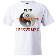 Find The Balance In Your Life - Men's Beefy T-Shirt CustomCat