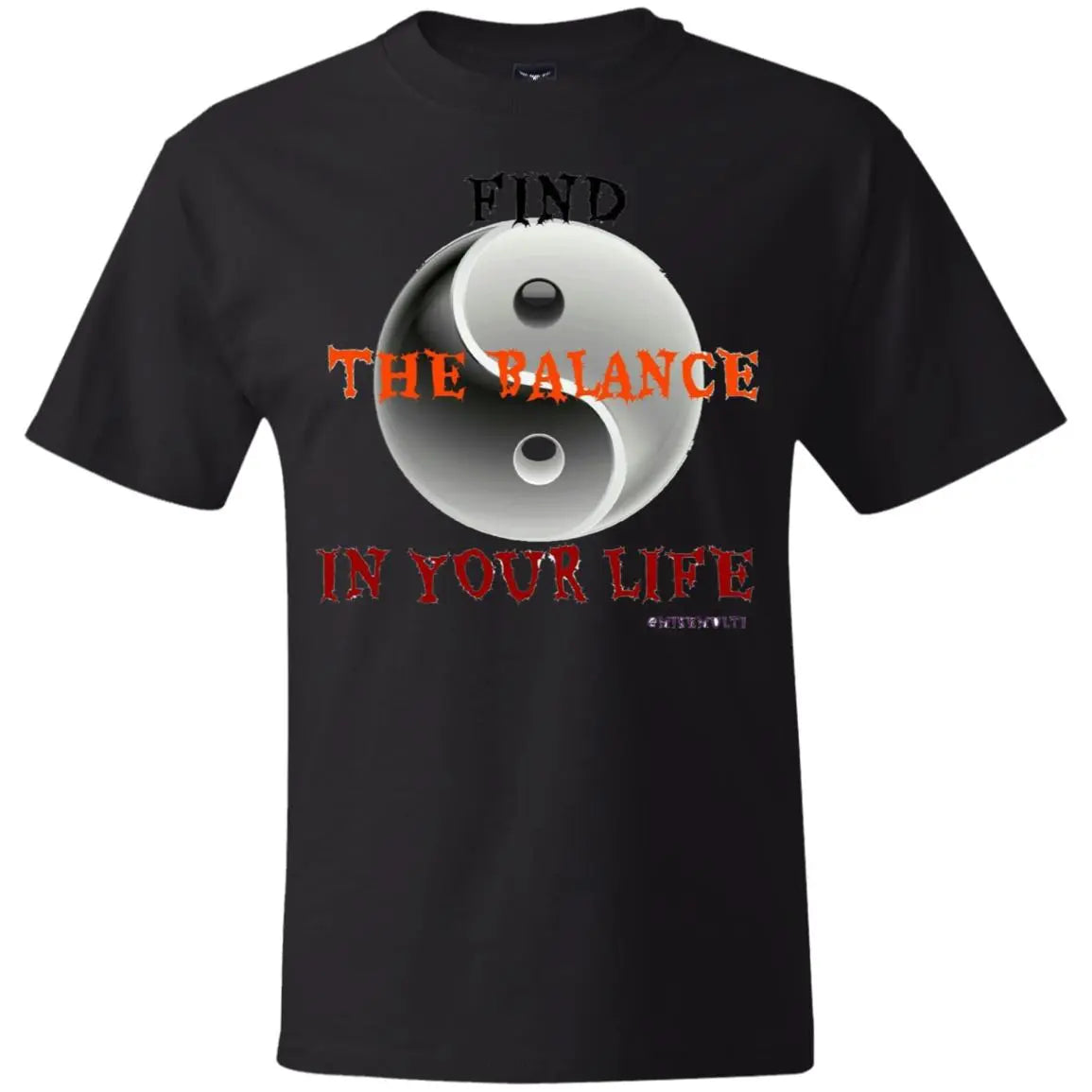 Find The Balance In Your Life - Men's Beefy T-Shirt CustomCat