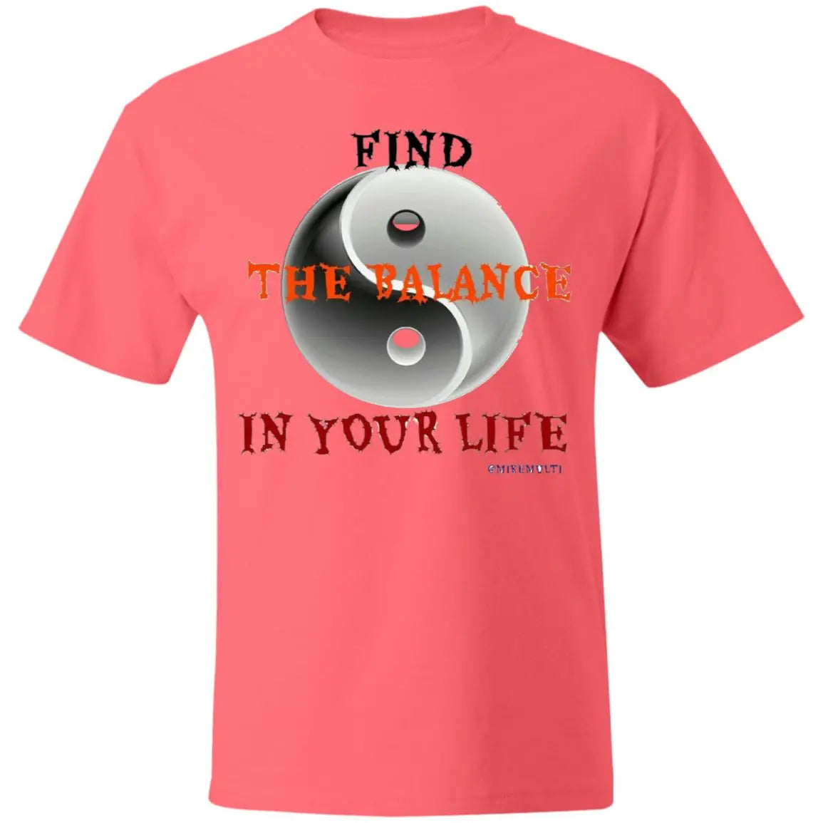 Find The Balance In Your Life - Men's Beefy T-Shirt CustomCat