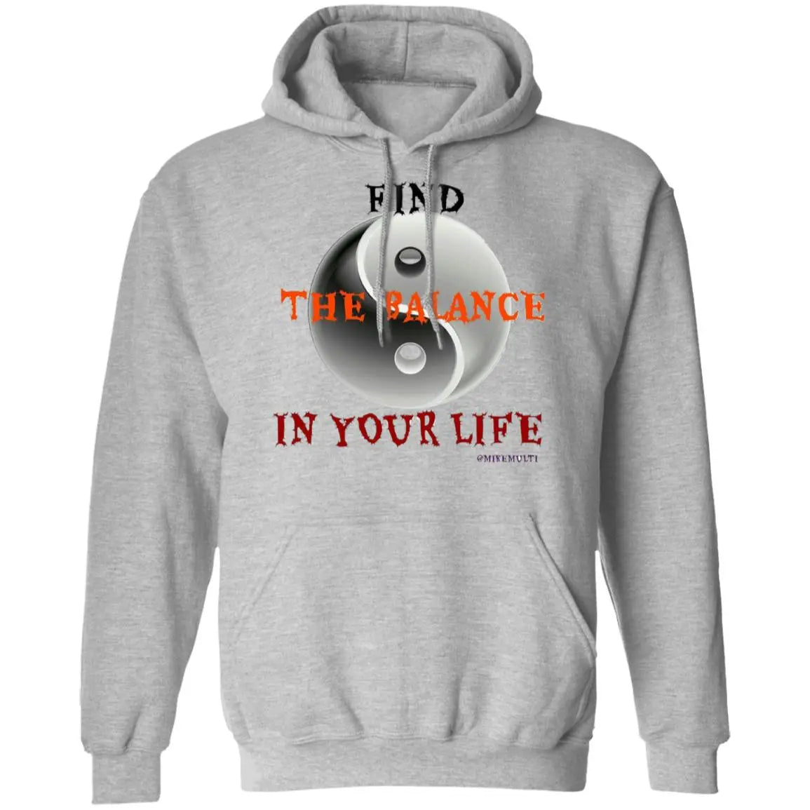 Find The Balance In Your Life - Men's Pullover Hoodie CustomCat