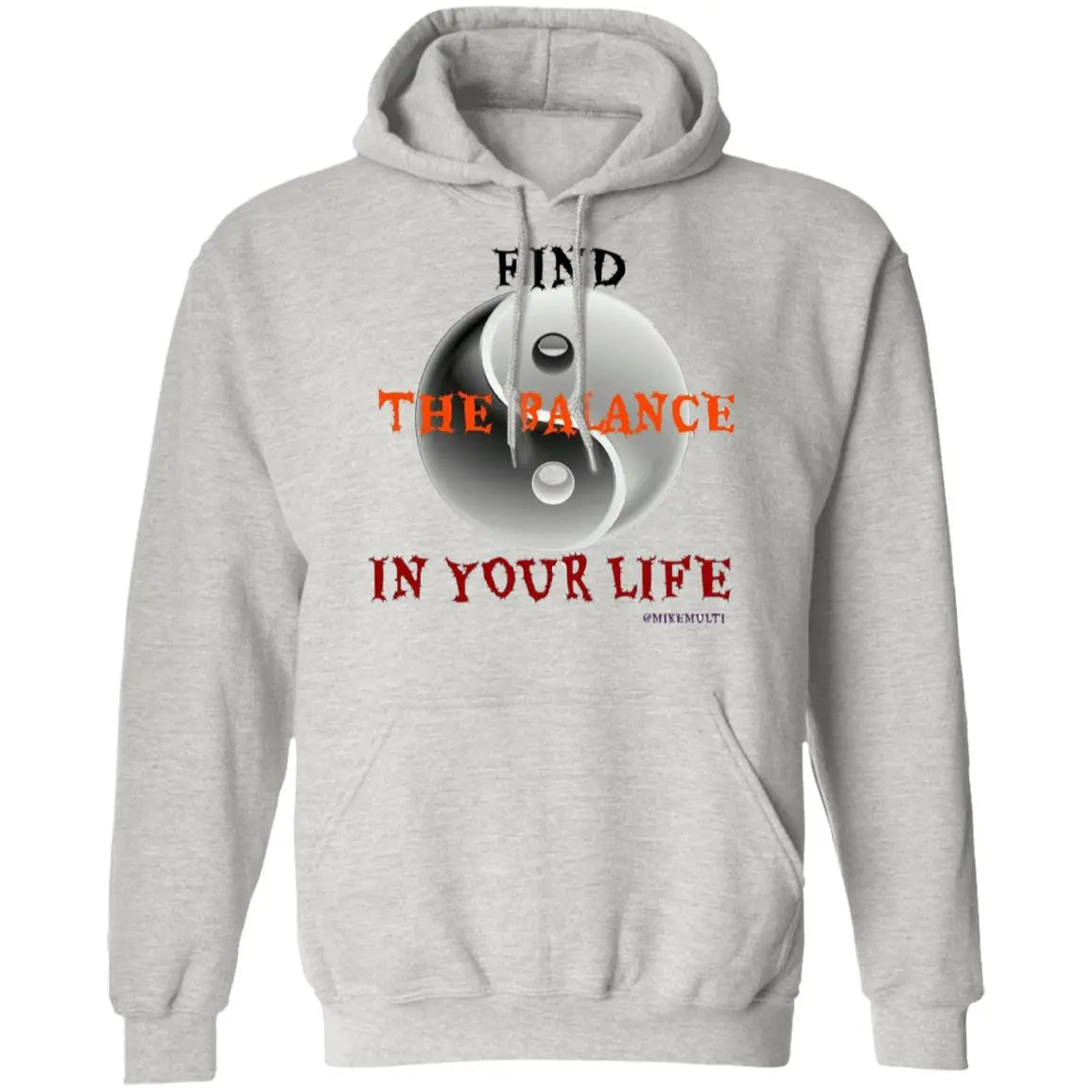 Find The Balance In Your Life - Men's Pullover Hoodie CustomCat