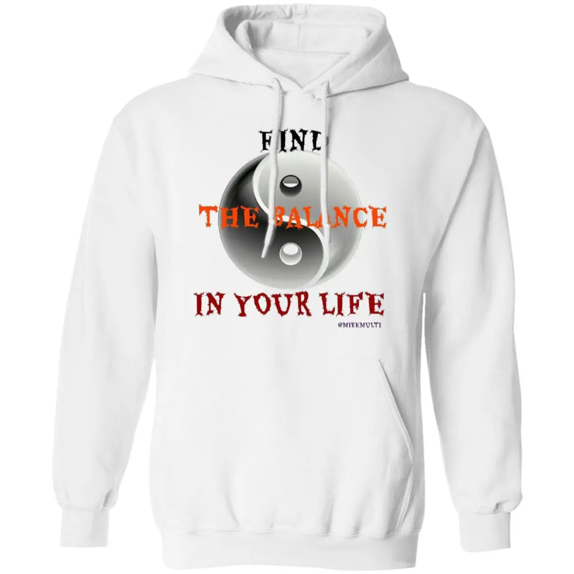 Find The Balance In Your Life - Men's Pullover Hoodie CustomCat