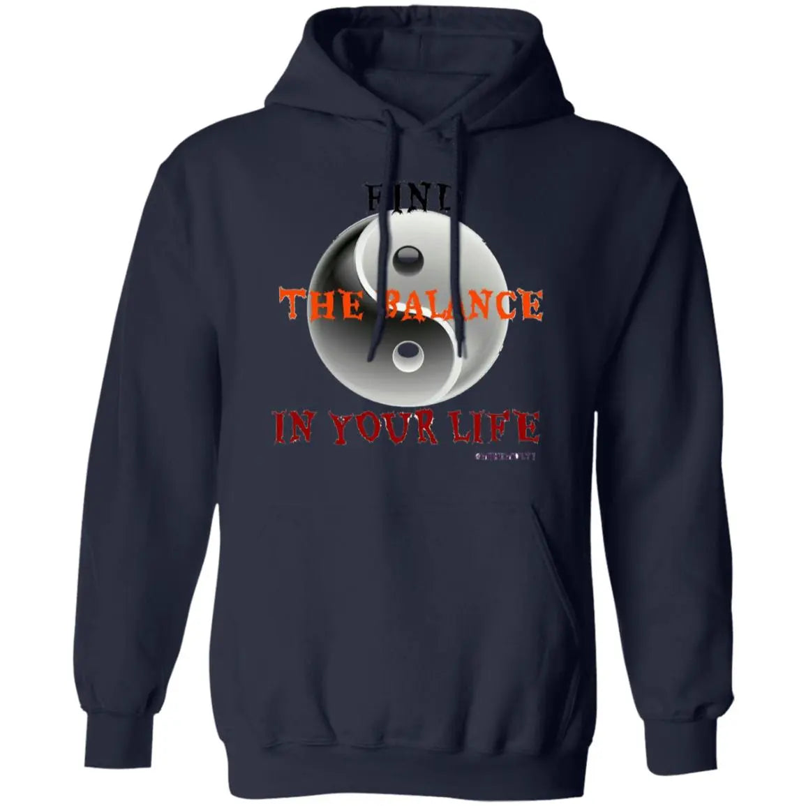 Find The Balance In Your Life - Men's Pullover Hoodie CustomCat