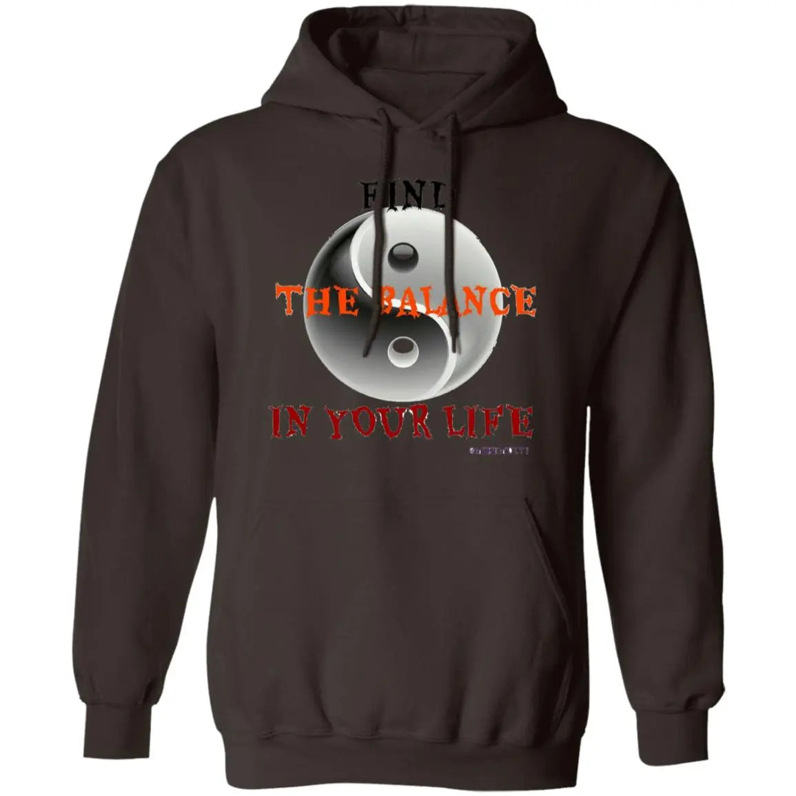 Find The Balance In Your Life - Men's Pullover Hoodie CustomCat