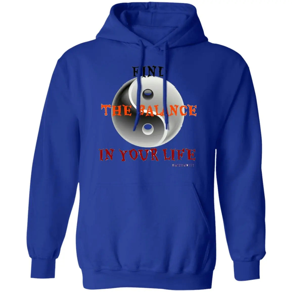 Find The Balance In Your Life - Men's Pullover Hoodie CustomCat