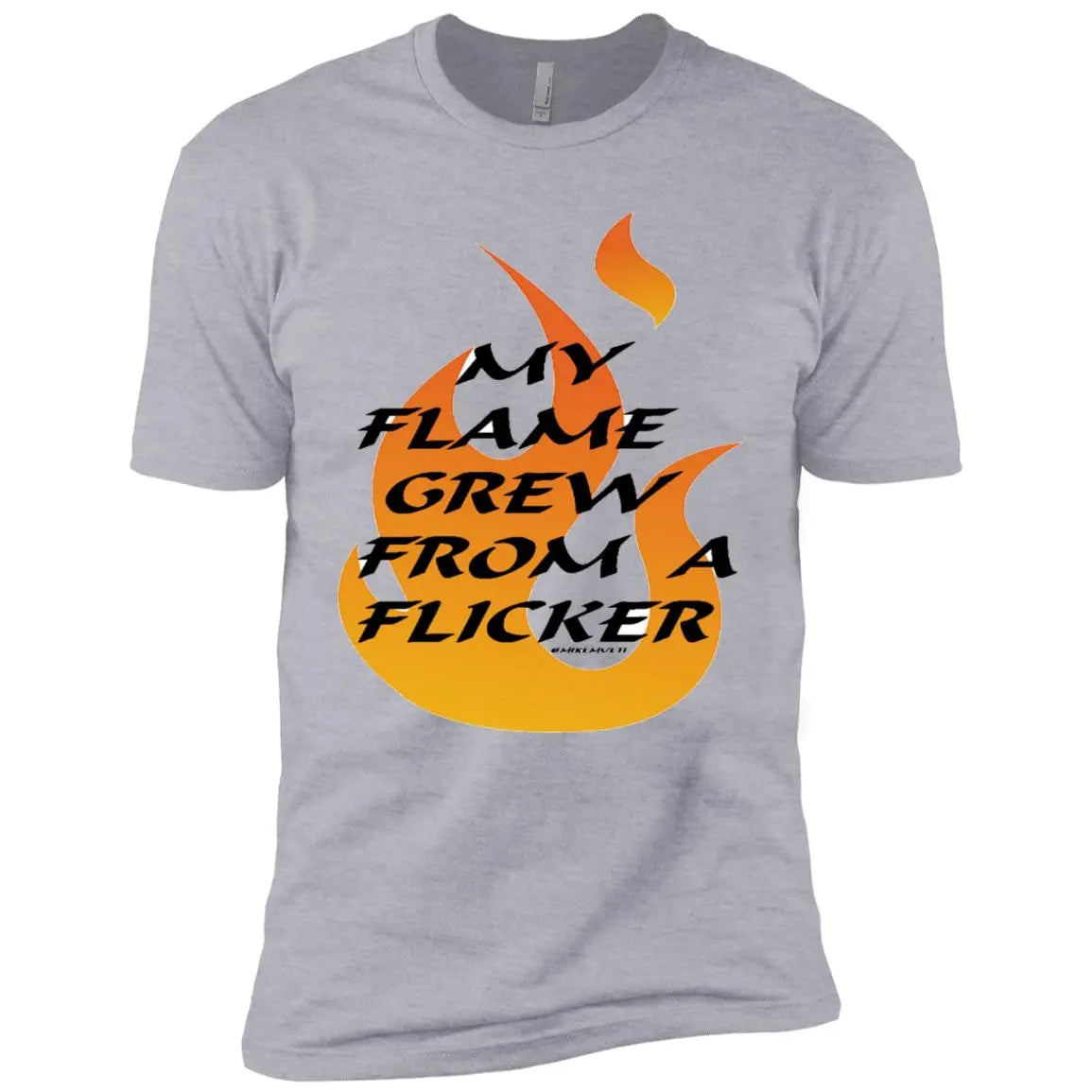 Flame From Flicker - Boys' Cotton T-Shirt CustomCat