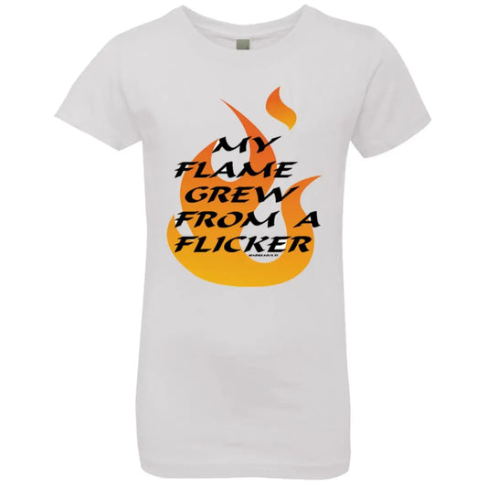 Flame From Flicker - Girls' Princess T-Shirt CustomCat