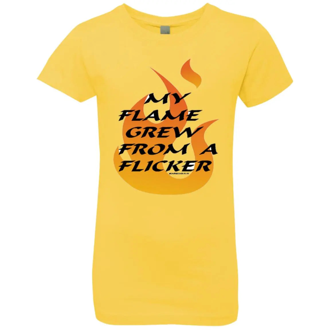 Flame From Flicker - Girls' Princess T-Shirt CustomCat
