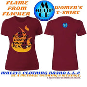 Flame From Flicker - Ladies' Boyfriend T-Shirt CustomCat