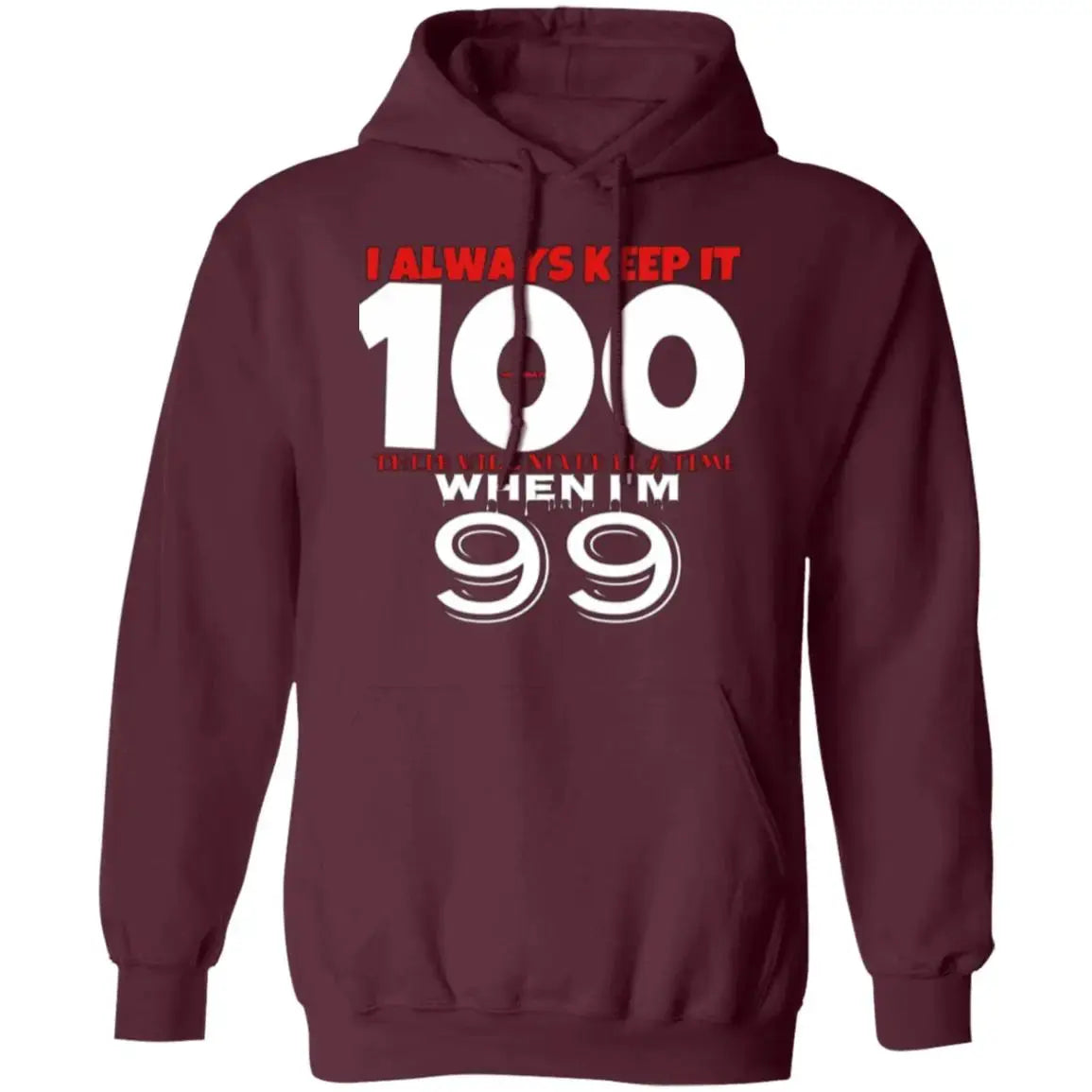 Keep It 100 - Men's - PO Hoodie CustomCat